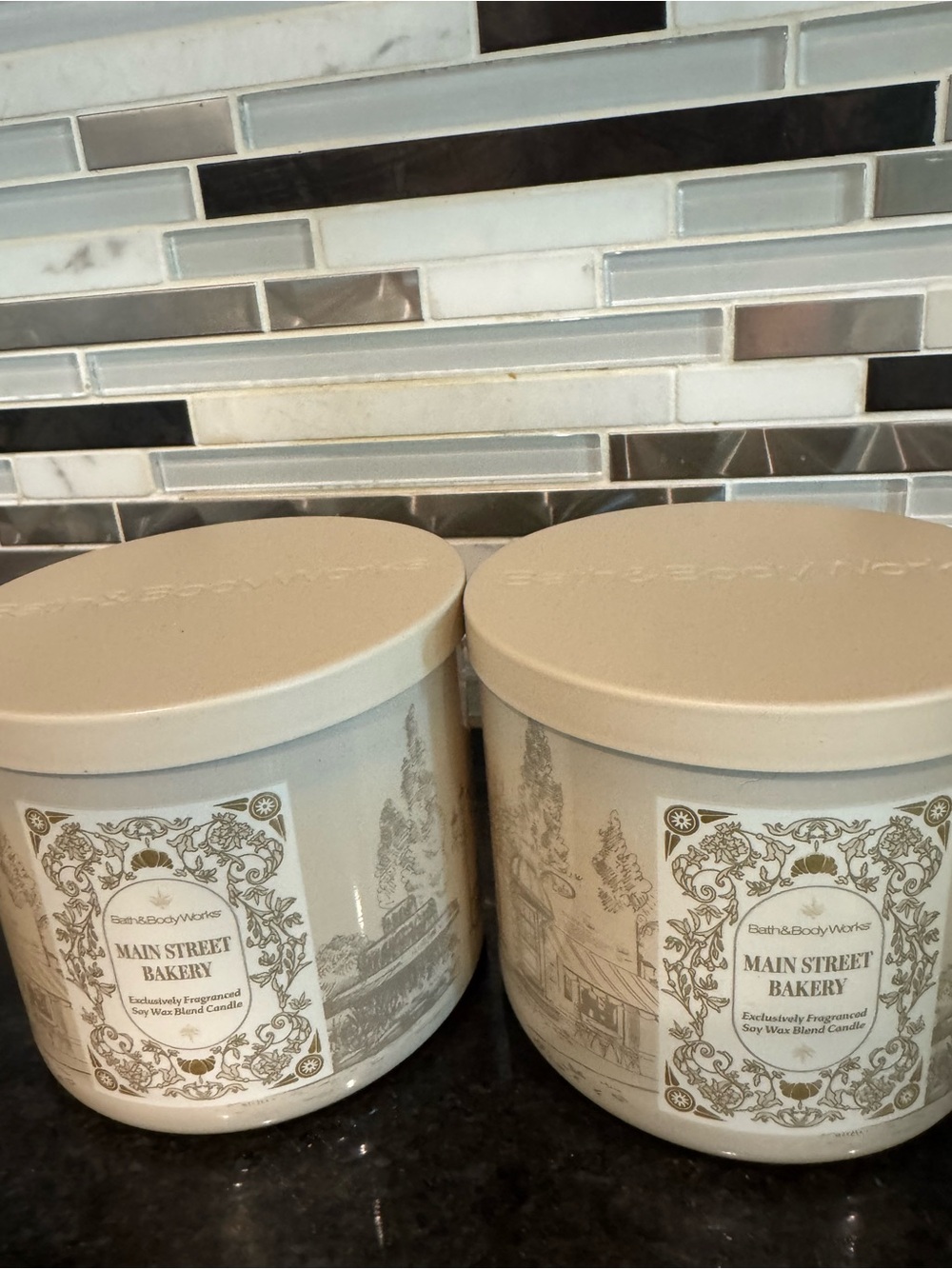 Bath & Body Works Main Street Bakery 2-Pack Scented Candles - Cream
